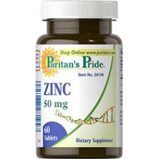 Puritan's Pride Zinc Gluconate Цинк 50 мг. 60 капс.