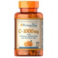 Puritan's Pride Vitamin C-1000 mg with Bioflavonoids & Rose Hips 100 капс.